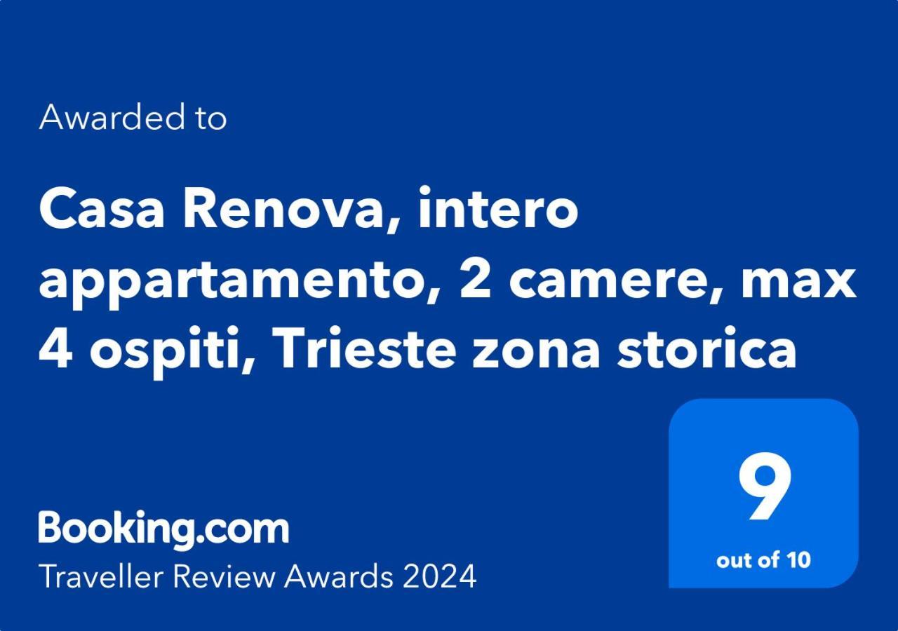 Casa Renova, Intero Appartamento, 2 Camere, Max 4 Ospiti, Trieste Zona Storica Exterior foto